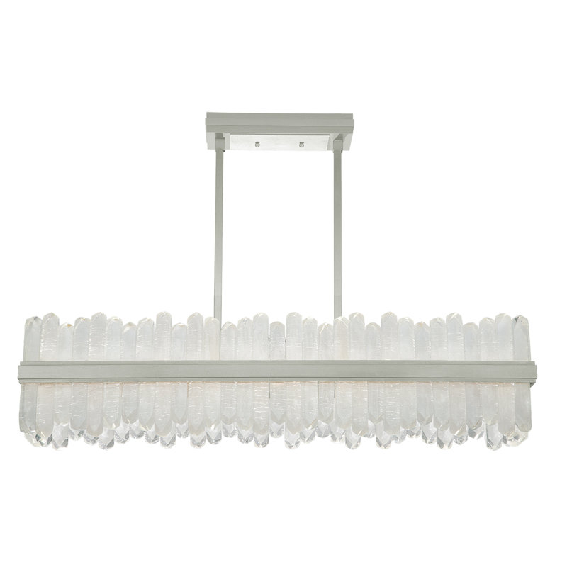 Lior 48 - Light LED Kitchen Island Pendant, Silver