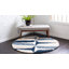 Tapis bleu à motif géométrique Mitzy-195286702