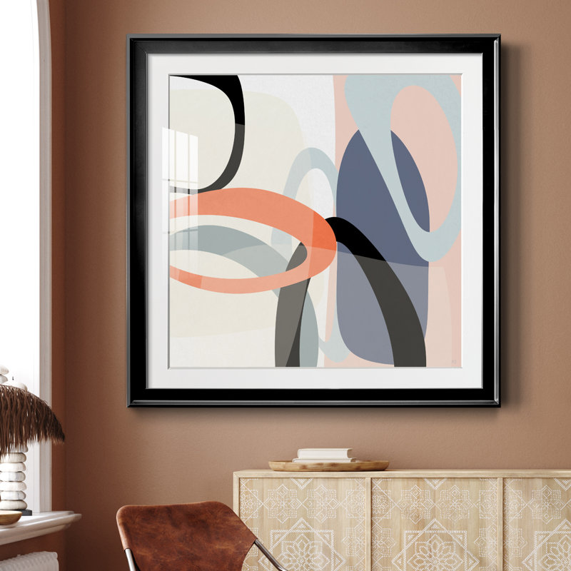 Floating on Silk II - cadre photo, impression, H 30,5 po x l 30,5 po x P 1,5 po, Papier encadré noir