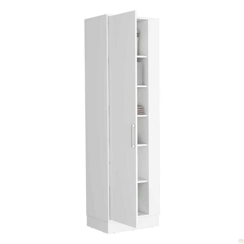 Armoire de rangement Manika, une porte et des tablettes