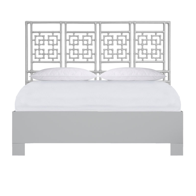 Palm Springs Bed, King,  Light Gray