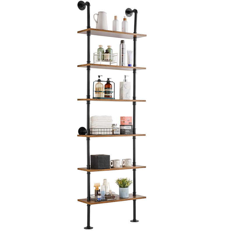 6 Piece Square Floating Shelf