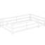 Lit simple au sol pour lit simple, clôture, structure en pin, lit à installation rapide et facile, stable 15,7 pouces, espace de lecture