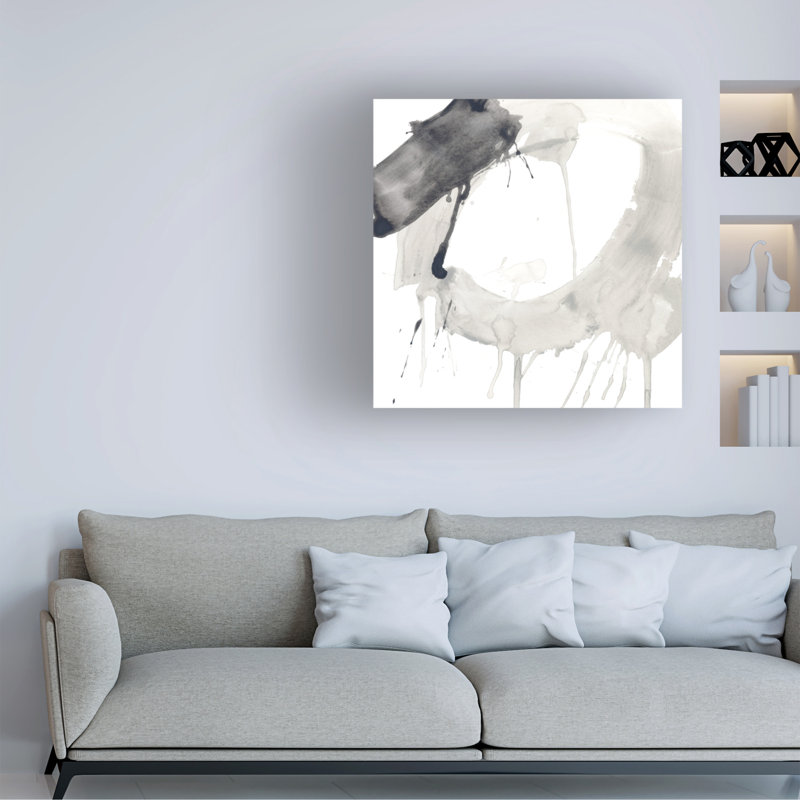 «Swath IX» par June Erica Vess - peinture sur toile tendue, H 14 po x l 14 po x P 2 po