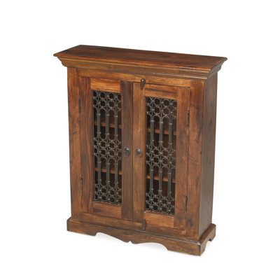 Jali Indian Solid Wood 86cm H Media Cabinet