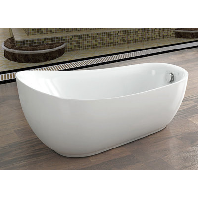 Baignoire autoportante en fibre de verre