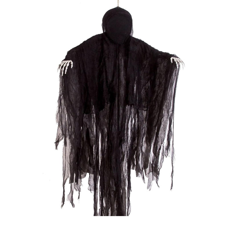 The Holiday Aisle® Dark Hanging Grim Reaper, Faceless Ghost In 