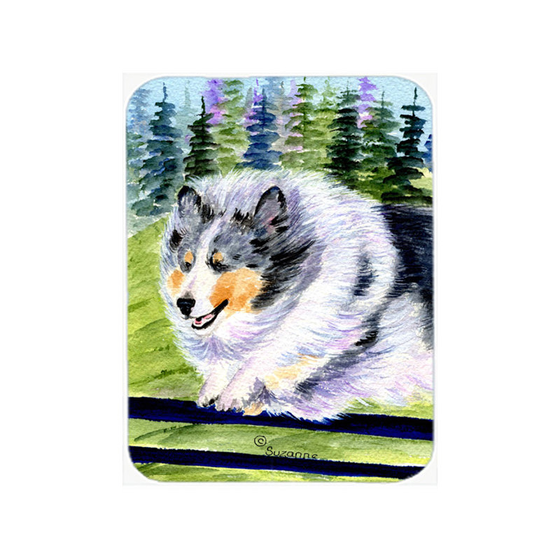 Planche à découper en verre caroline trésors sheltie