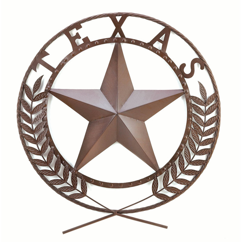 Texas Star Wall Plaque | Rustic Metal Western Decor
