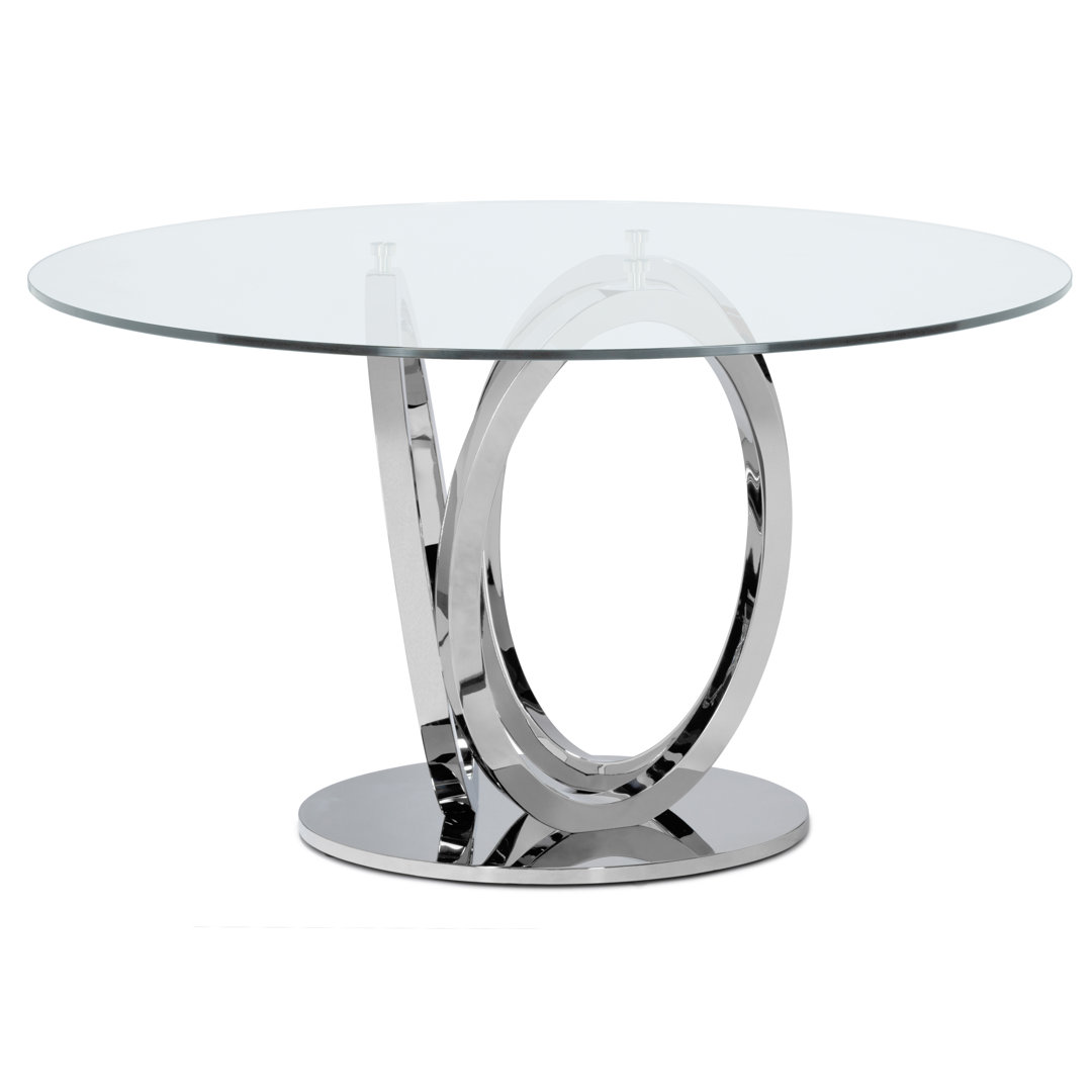 Alverna 51" Pedestal Dining Table Wade Logan® Base