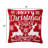 Throw Pillow | Merry Christmas Cheer Jacquard Machine Woven | 24x24"
