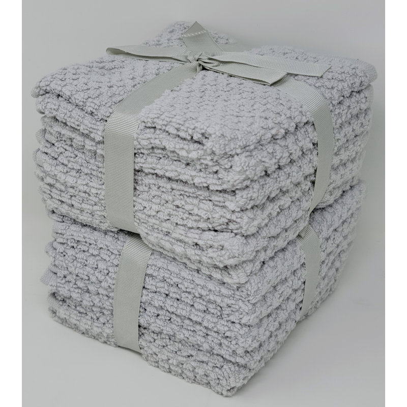 Withernsea Cotton Washcloth, Frost