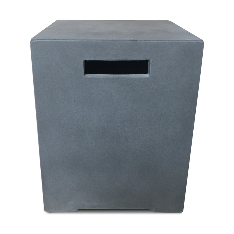 Hermit 16.2'' Square GRC Propane Tank Cover, Charcoal