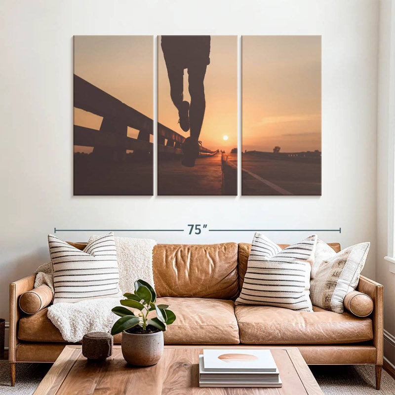 Sireci Sunset Jogging, 42" H x 65" W