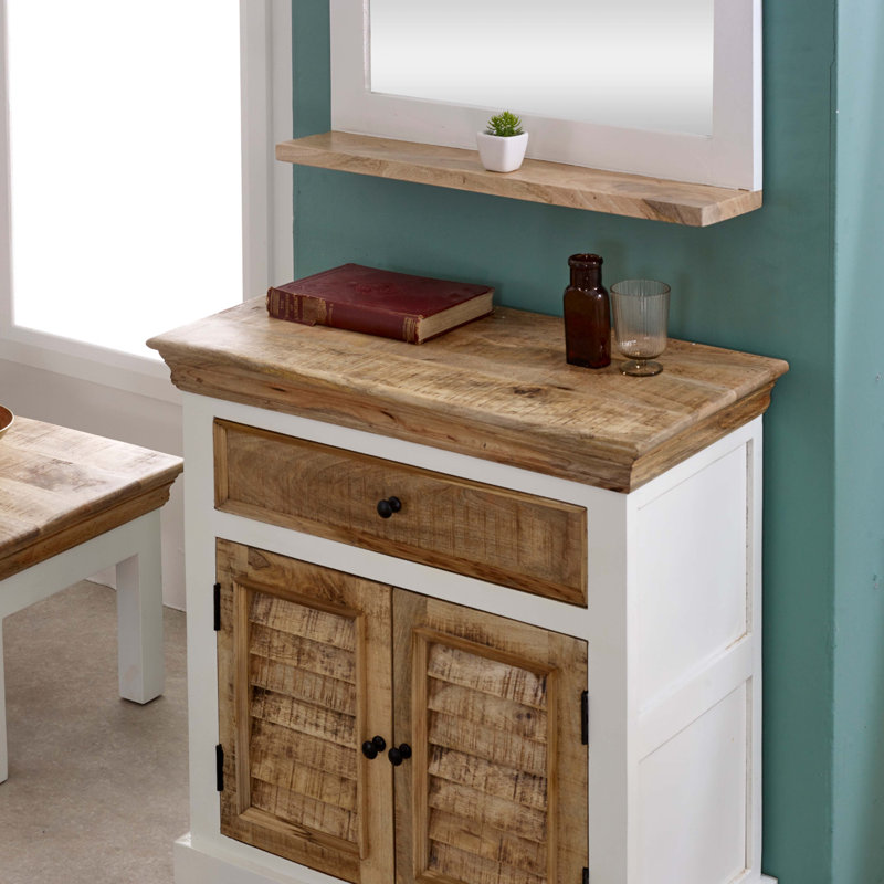 Charton Solid Wood Rectangle Wall Mirror