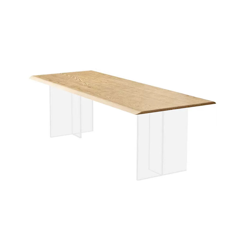 Table de salle à manger Mairenn, L 31,49 po x L 86,61 po, Naturel