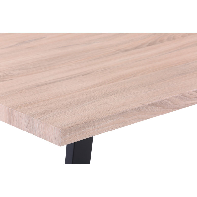 Clemence Metal Base Dining Table, Beige
