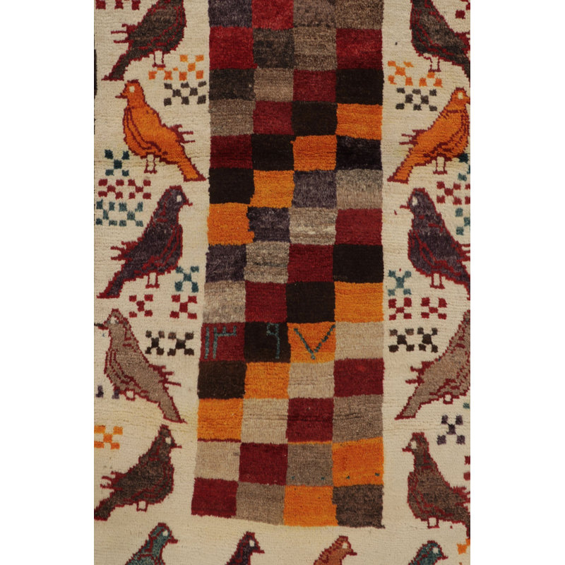 Vintage One-of-a-Kind 2'8" X 4'11" Hand Knotted Area Rug