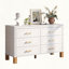 Commode double blanche à 6 tiroirs-2119540966