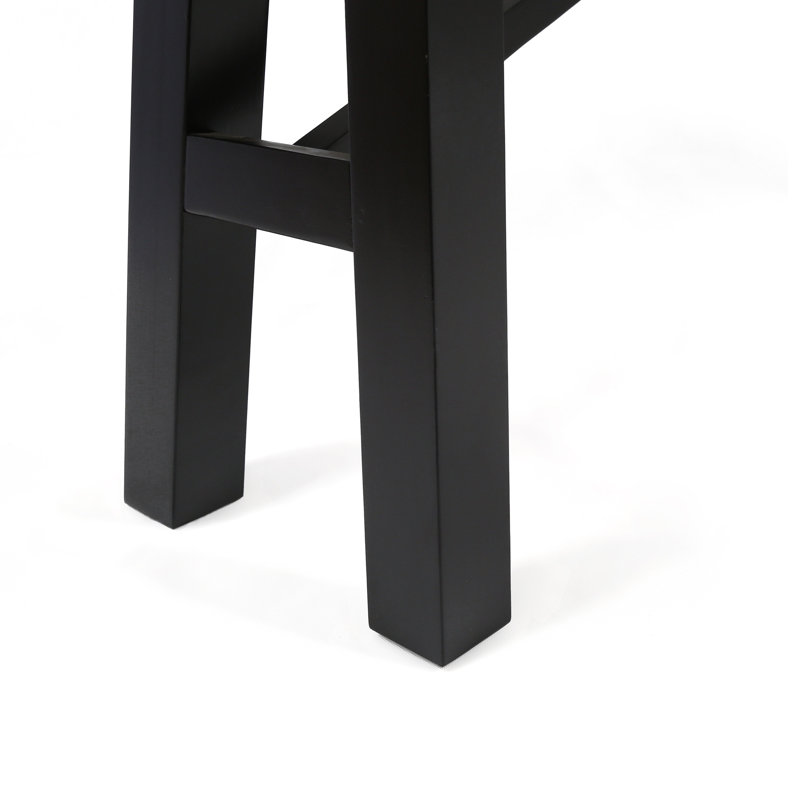 Banc de pique-nique en bois Tacito, Gris clair délavé / noir
