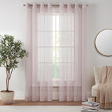 Emina Grommet Polyester Sheer Curtain Single Panel