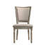 Chaise d'appoint rembourrée (ensemble de 2)