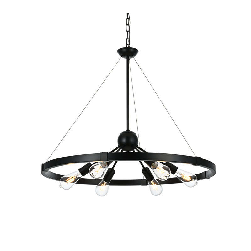 Denzerville 6 - Light Sputnik Pendant, Black