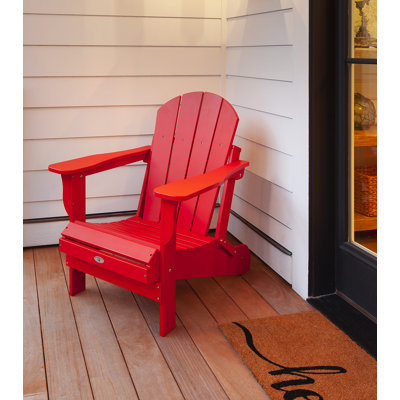 Berngar Plastic Folding Adirondack Chair by Highland Dunes