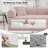 63" Boneless Corduroy Sleeper Sofa Bed, Modular Futon Couch, Compression Foam Sofa with 2 Pillows, No Assembly Required-76797008-79693598