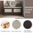 Boho Rattan Entryway Bench with Storage, Cushioned Shoe Bench with Double Doors, Wooden Shoe Organizer Bench for Entryway and Hallway (Espresso+Beige )-520951122