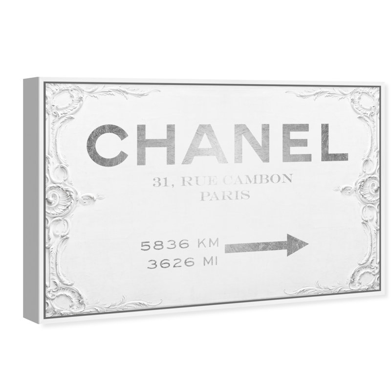 Panneau de mode et glamour - peinture, Impression encadrée, H 10 po x l 15 po, Bois blanc