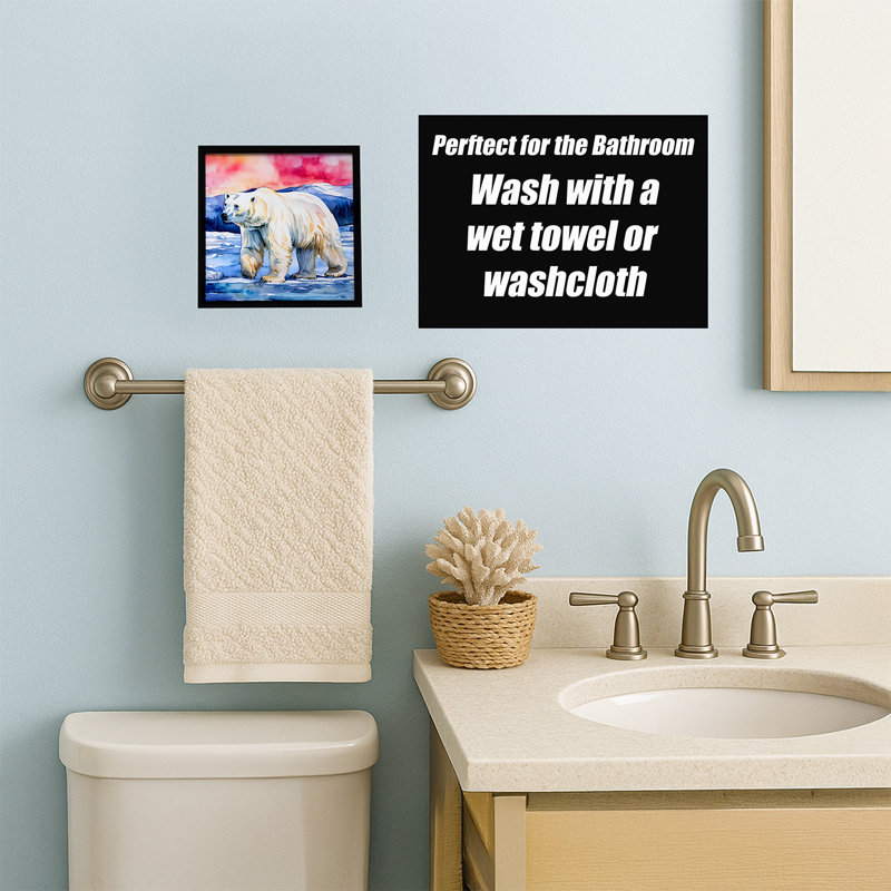Polar Bear Framed Metal Print