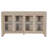 Flores Modern Dining Sideboard with Glass Doors