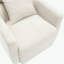 Fauteuil demi-tonneau pivotant en chenille-813798794