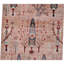 High-Quality Hand-Knotted Pink And Blue Area Rug