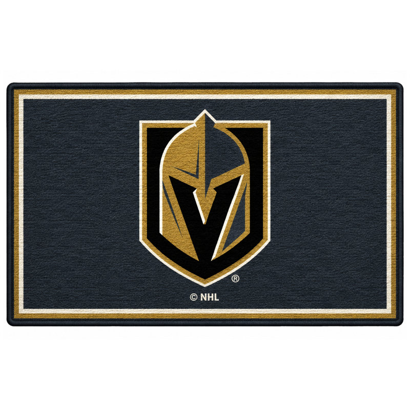 Tapis Vegas Golden Knights Vegas, Rectangle 7 pi 8 po x 10 pi 9 po