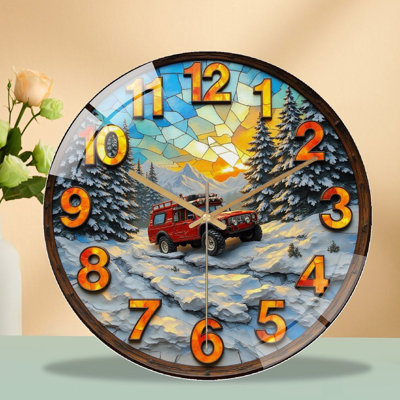 Superbe horloge murale 12 po