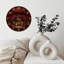 Lustre horloge rouge