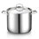 Marmite standard en acier inoxydable de 12 pintes avec couvercle, grande marmite pour pâtes, soupe, spaghetti, marmite avec chauffage uniforme, allant au four et au lave-vaisselle, batterie de cuisine compatible avec induction