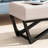Elegant Waffle Stitch With Upholstery And Graceful Leg Frame Rectangular Featuring Soft Button Tufting Stable Legs