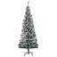 Arbre de Noël artificiel mince enneigé 6 pi avec branches réalistes et 492 pointes-1142714724