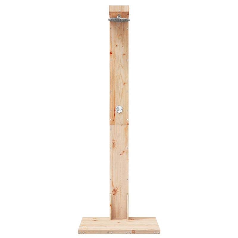 Outdoor Shower and Footwash Spout, Light Oak