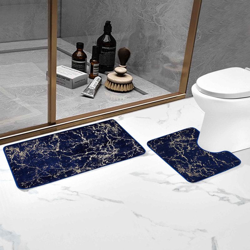  Rectangle Bath Set, Navy