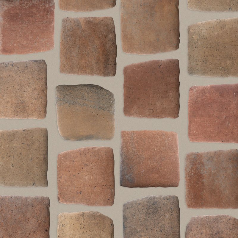 Benisa 6" x 6" Porcelain Spanish / Moroccan Wall & Floor Tile, Coffee