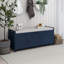 Banc de rangement avec 3 portes en forme de volet, banc à chaussures avec coussin amovible et espace de rangement caché-2018933104