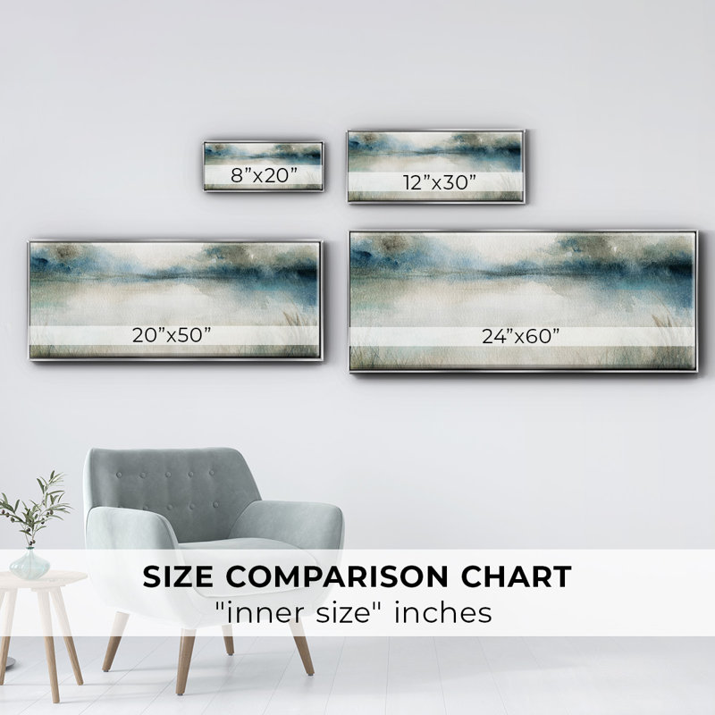 Still Evening Waters I- Framed Canvas