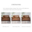 Nouveau fauteuil de loisir multifonctionnel rétro pour une personne de petite taille avec canapé pliant en cuir Le dossier réglable peut être retiré du canapé-lit-117182657