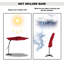 Parasol en porte-à-faux 10 pi Darathy-726383319