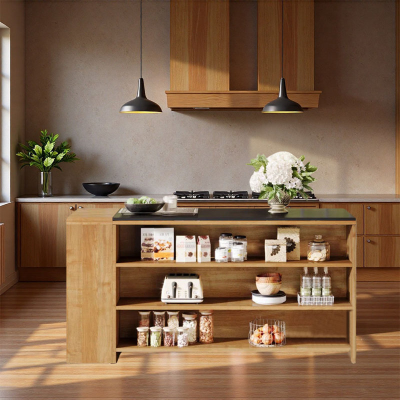 Fashionable Simple Kitchen Island with Storage, Modern Design, Perfect for Home and Dining Room
