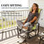 Ensemble de 2 chaises longues confortables